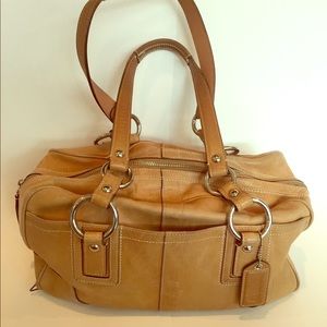 Coach leather satchel purse